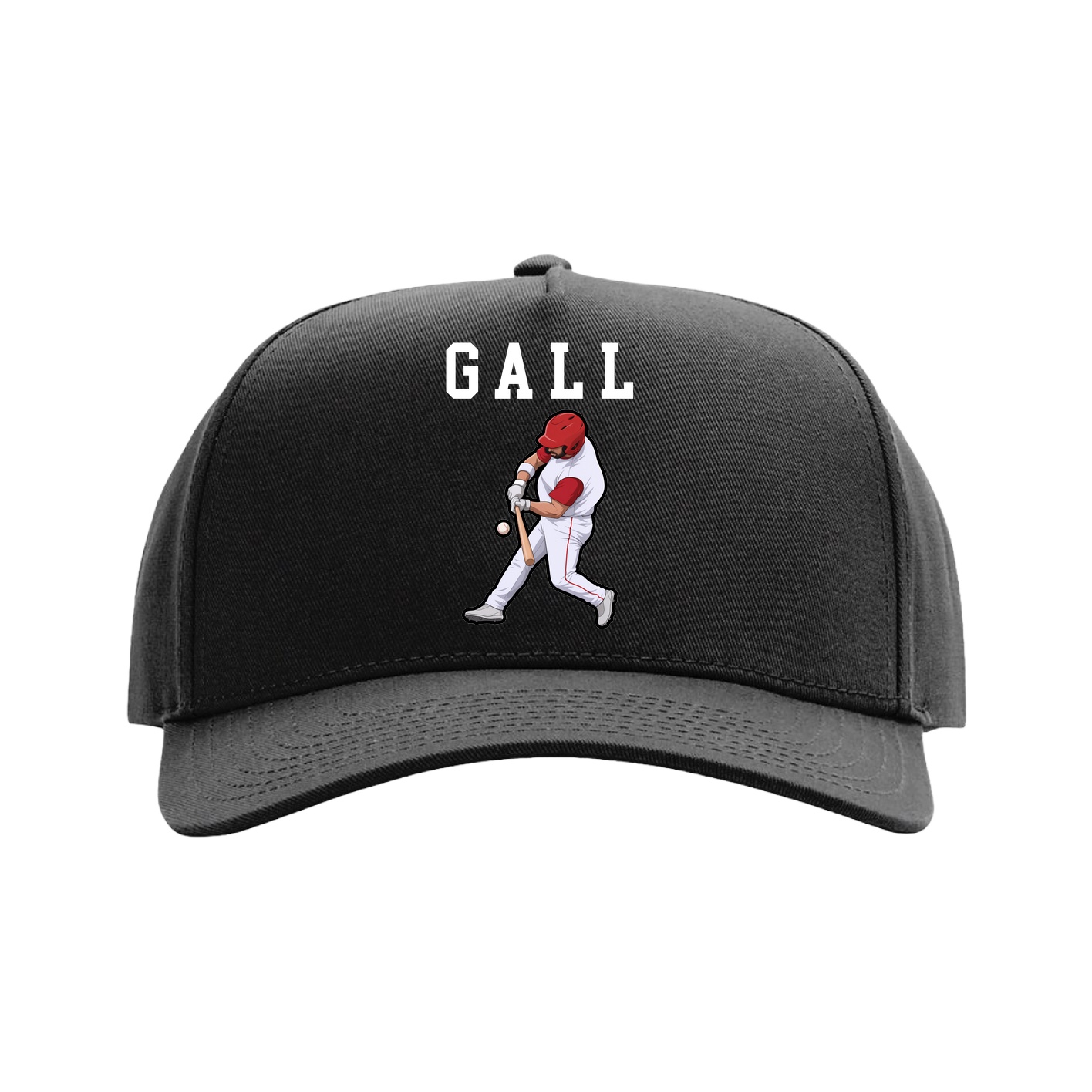 Full Fabric Five-Panel Champ Cap — Shirsey in Black