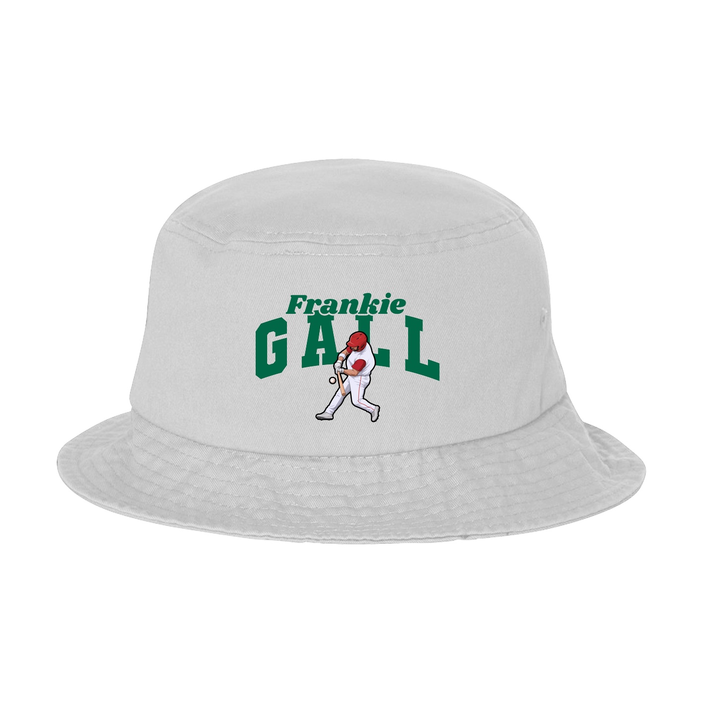 Bucket Cap — Signature Arch in White