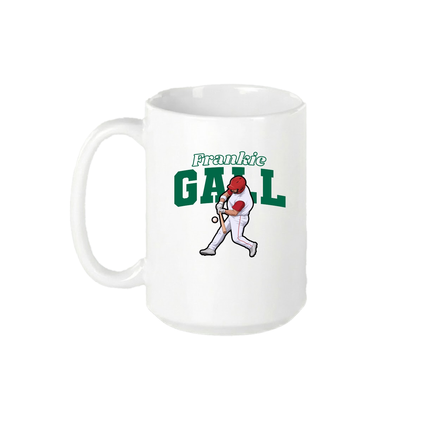 15oz Coffee Mug — Name Arch in White