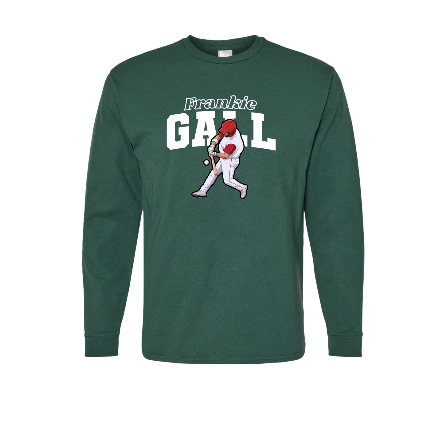 Long Sleeve Tee — Name Arch in Green
