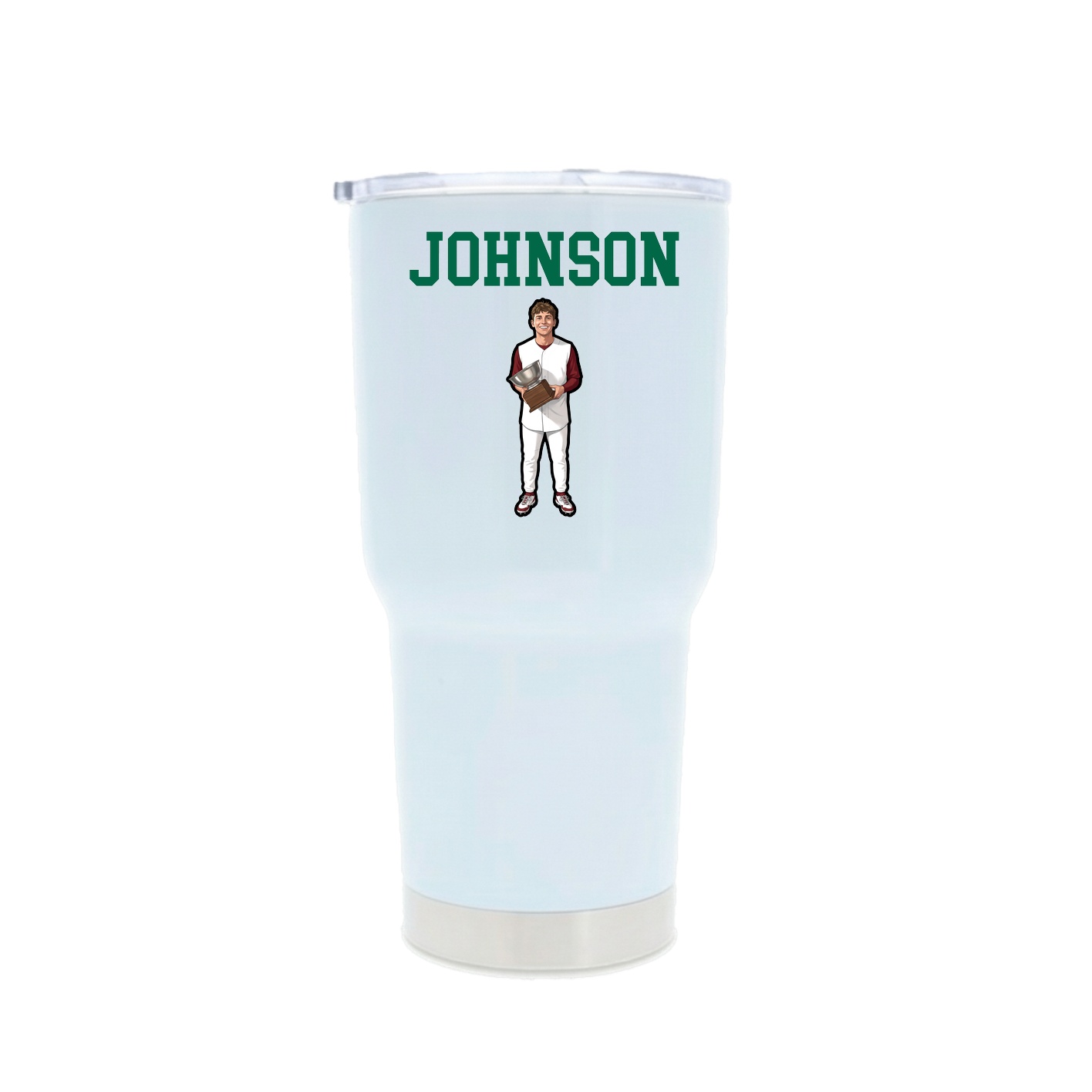 30oz Stainless Steel Tumbler — Shirsey in White