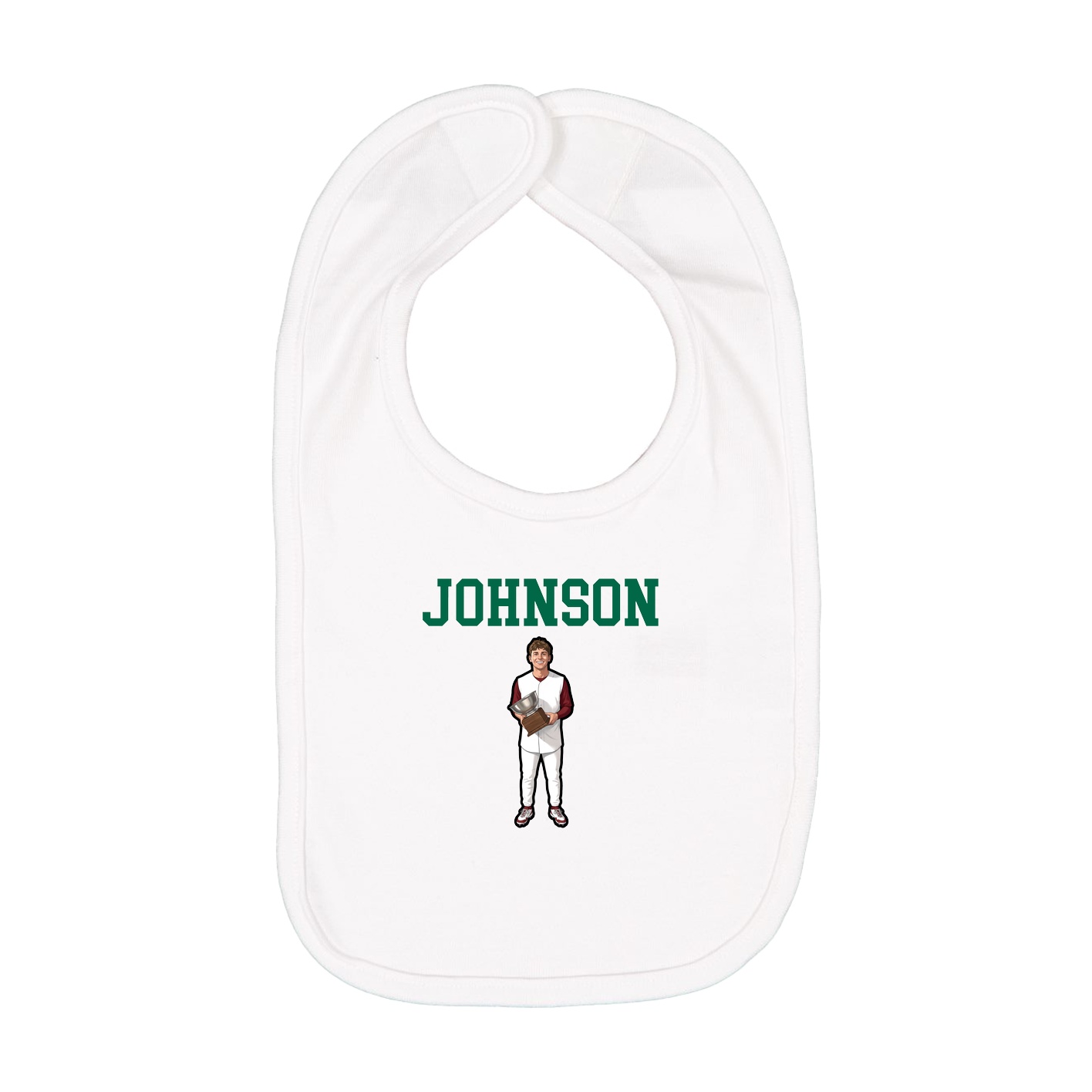 Infant Bib — Shirsey in White