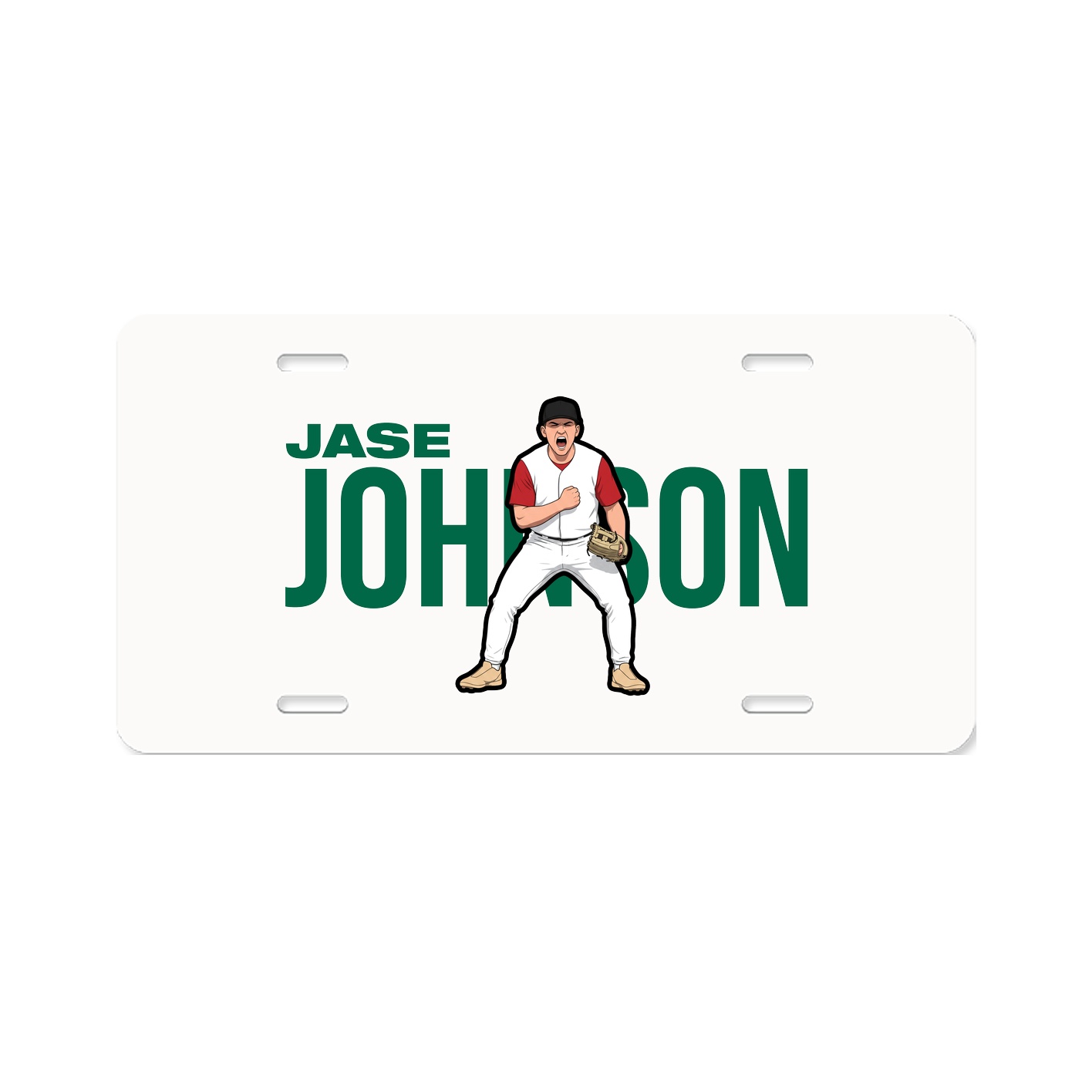 License Plate — Player Name in Classic