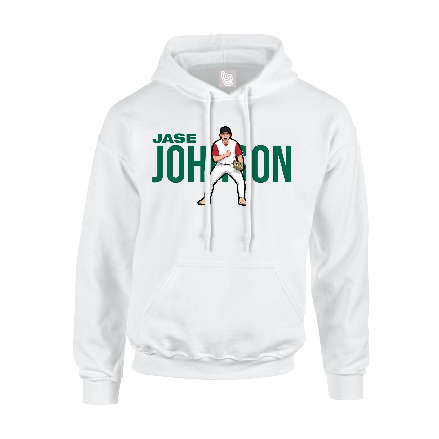 Youth Hoodie — Player Name in White