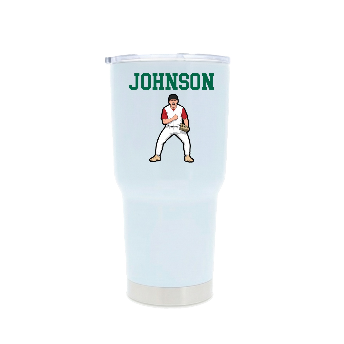 30oz Stainless Steel Tumbler — Shirsey in White