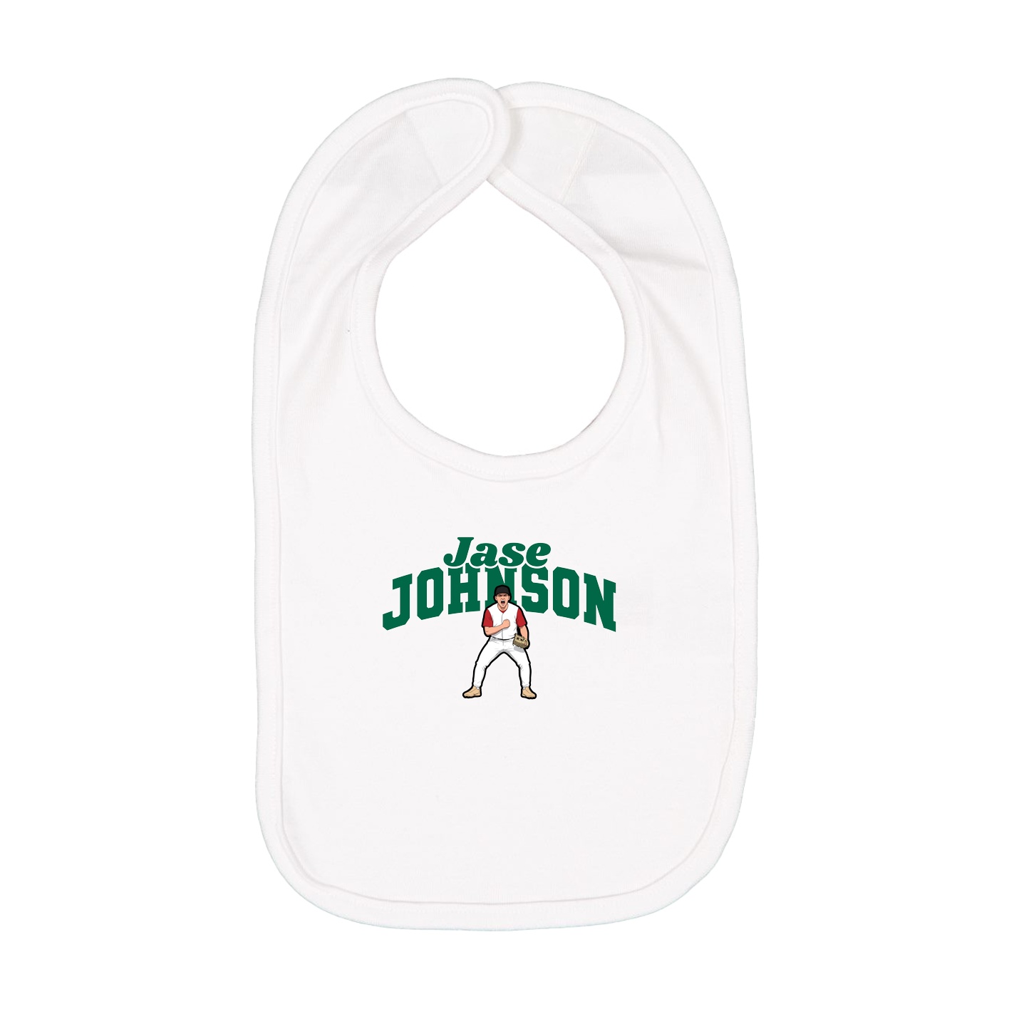 Infant Bib — Signature Arch in White