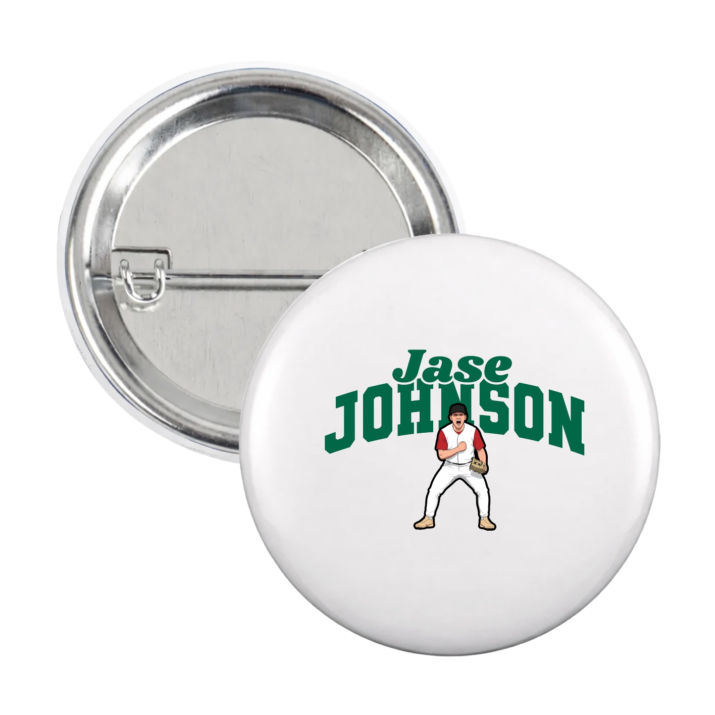 Game Day Button — Signature Arch in White