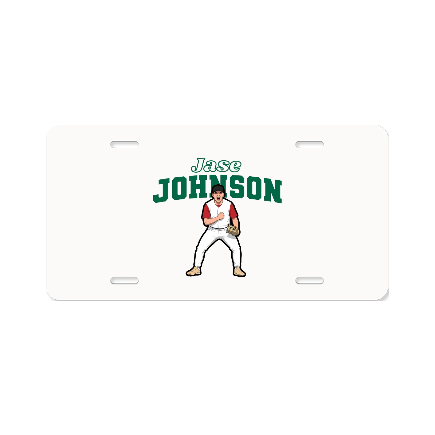 License Plate — Name Arch in Classic