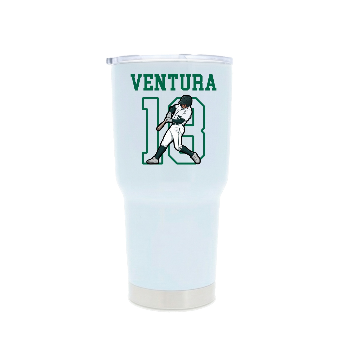 30oz Stainless Steel Tumbler — Shirsey in White