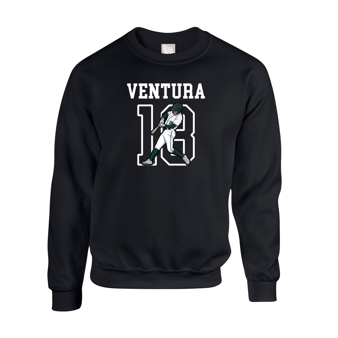 Fleece Crew — Shirsey in Black