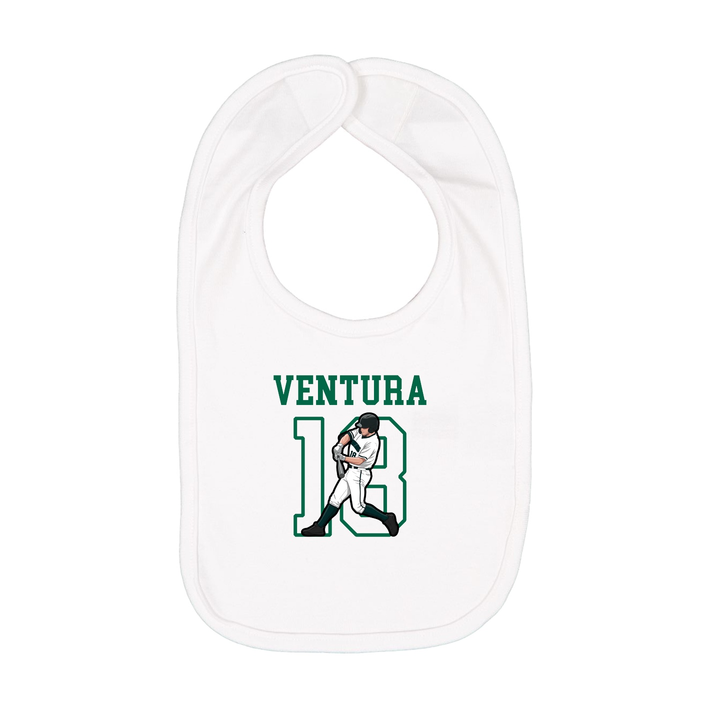 Infant Bib — Shirsey in White