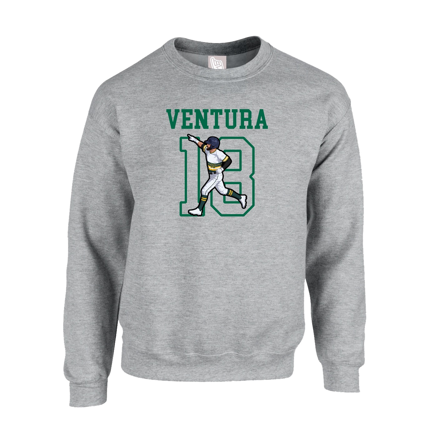 Fleece Crew — Shirsey in Grey