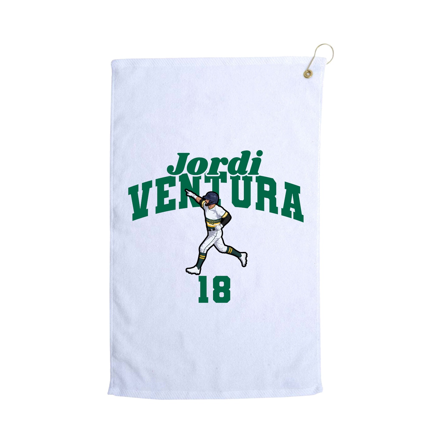 Golf Towel — Signature Arch in White