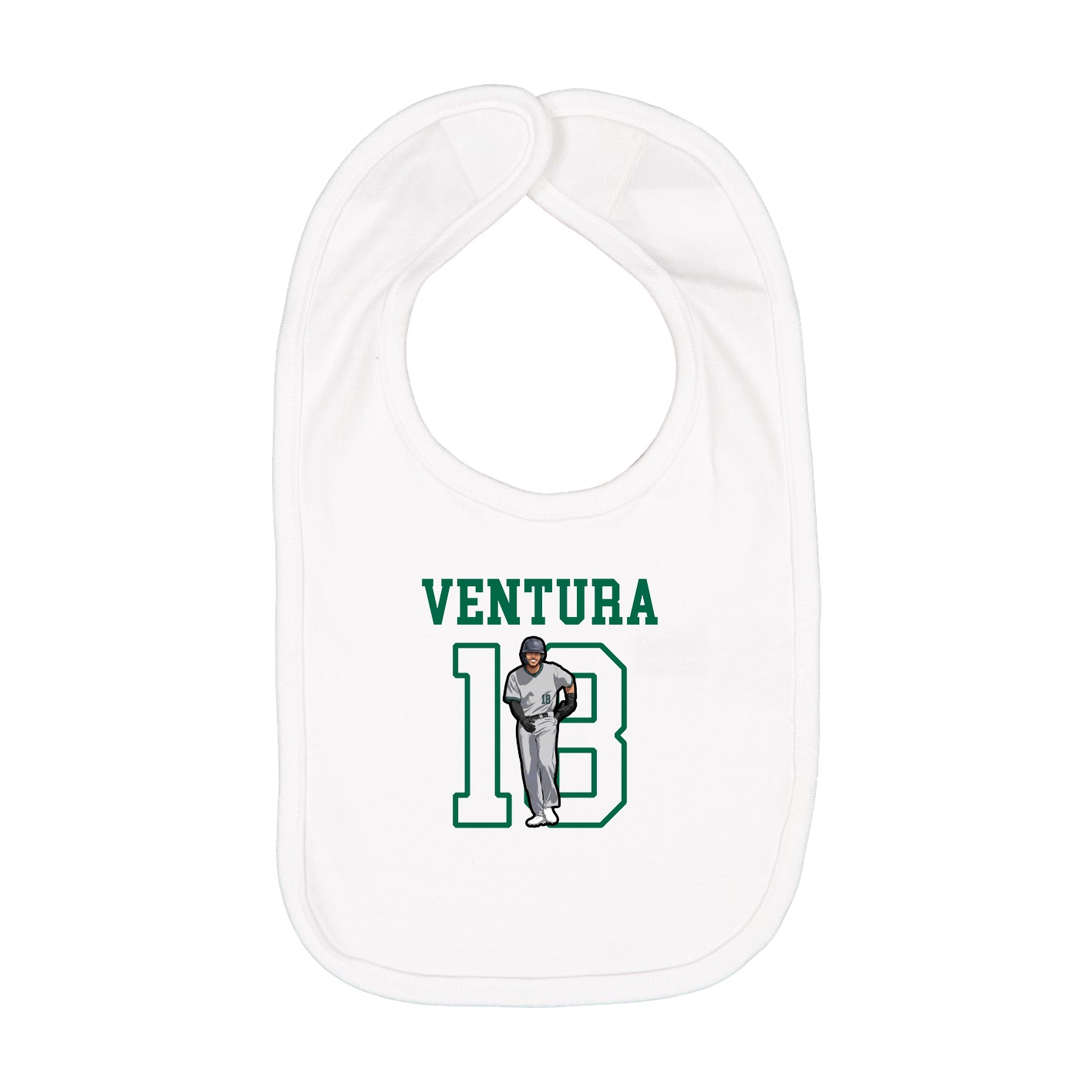 Infant Bib — Shirsey in White