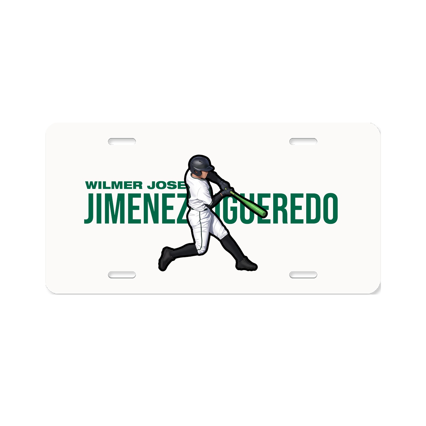 License Plate — Player Name in Classic