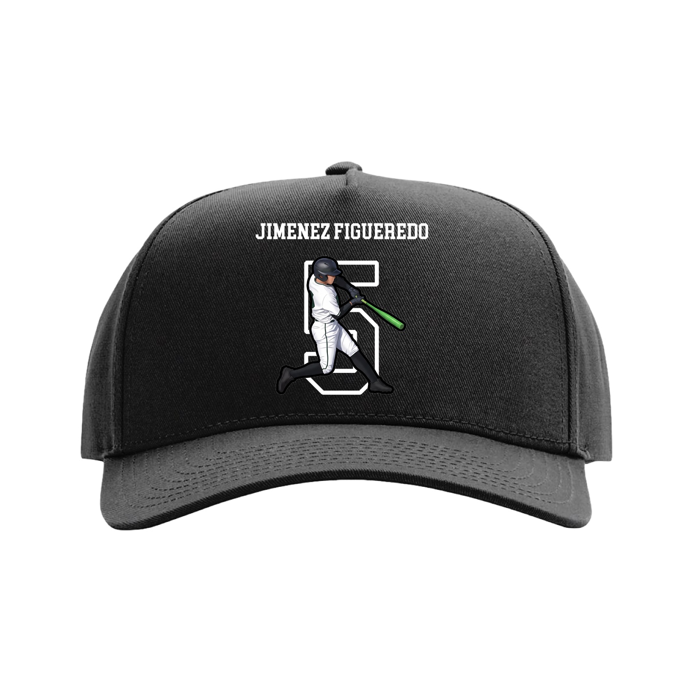 Full Fabric Five-Panel Champ Cap — Shirsey in Black