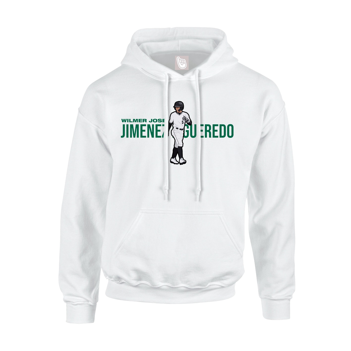 Youth Hoodie — Player Name in White