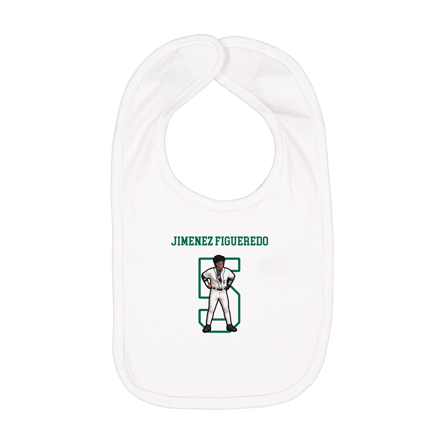 Infant Bib — Shirsey in White