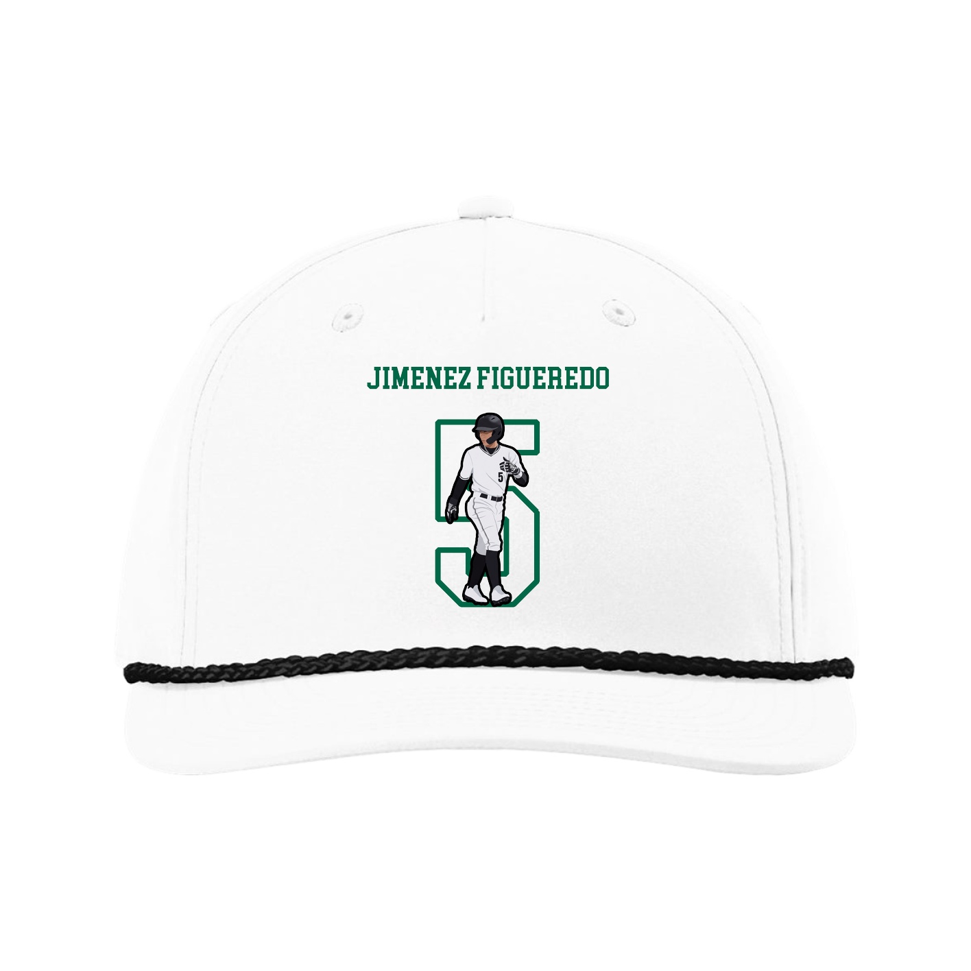 Five-Panel Classic Rope Cap — Shirsey in White