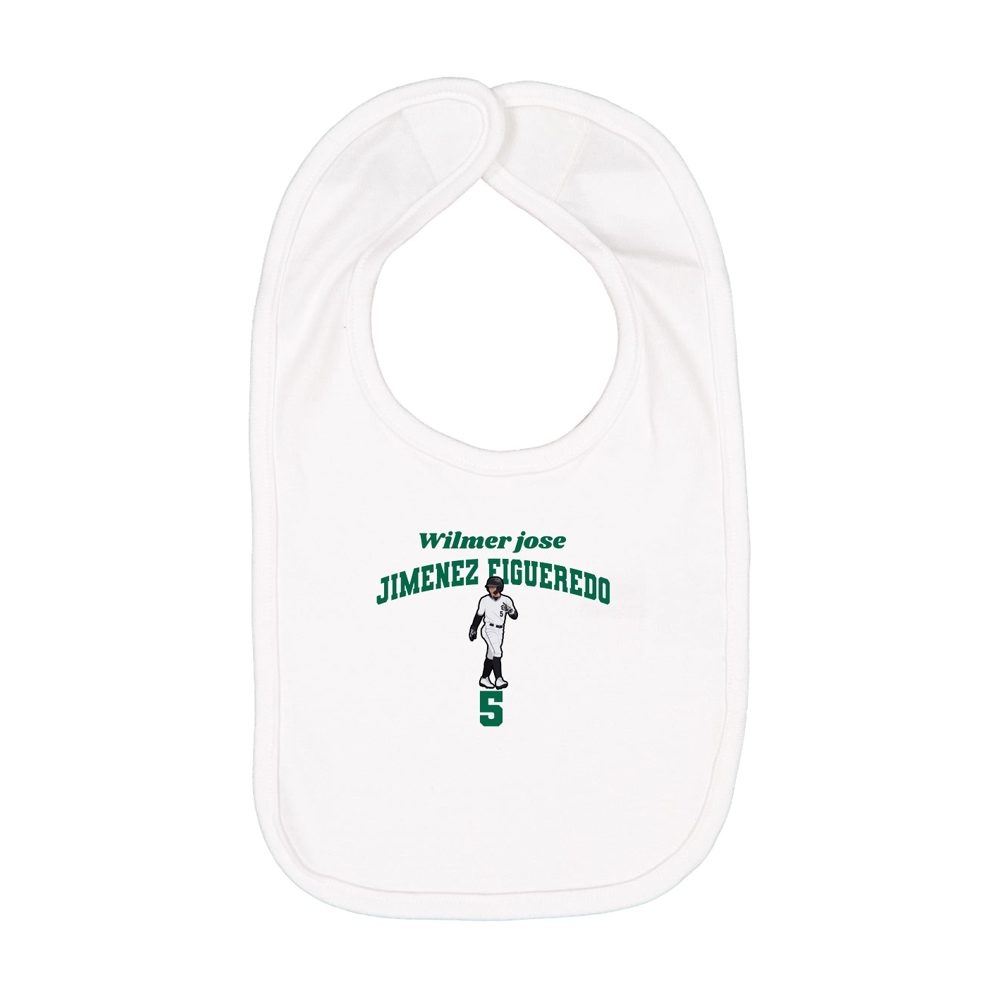 Infant Bib — Signature Arch in White