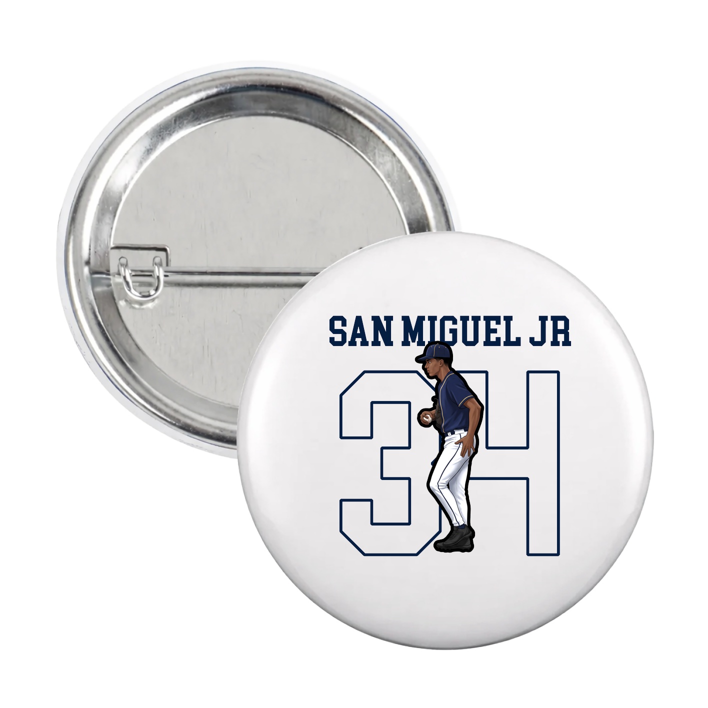 Game Day Button — Shirsey in White