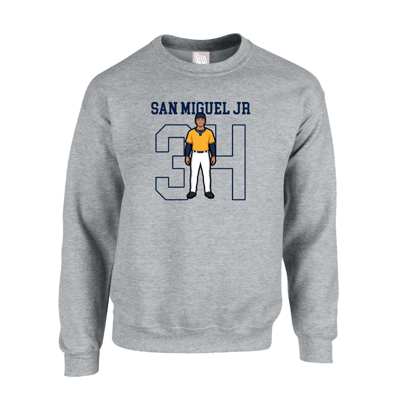 Fleece Crew — Shirsey in Grey
