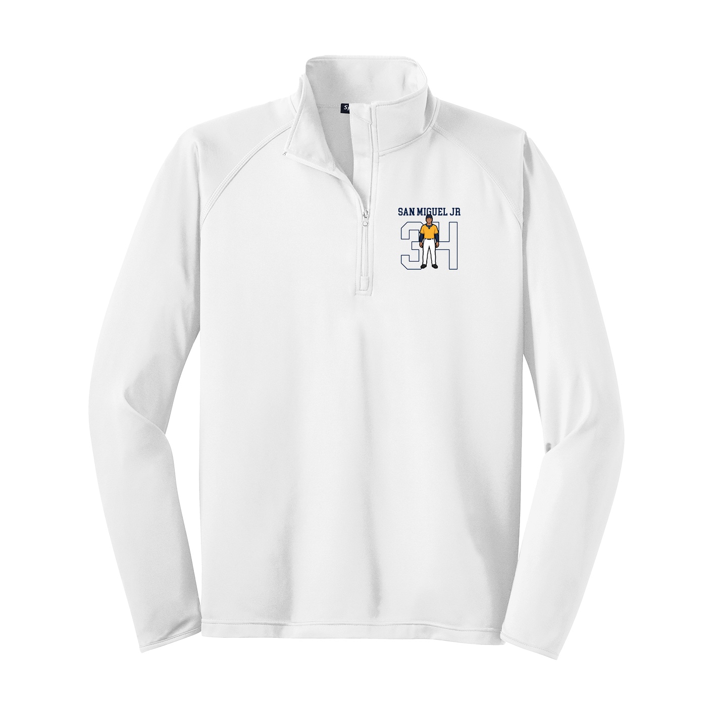 Q-Zip Pullover — Shirsey in White