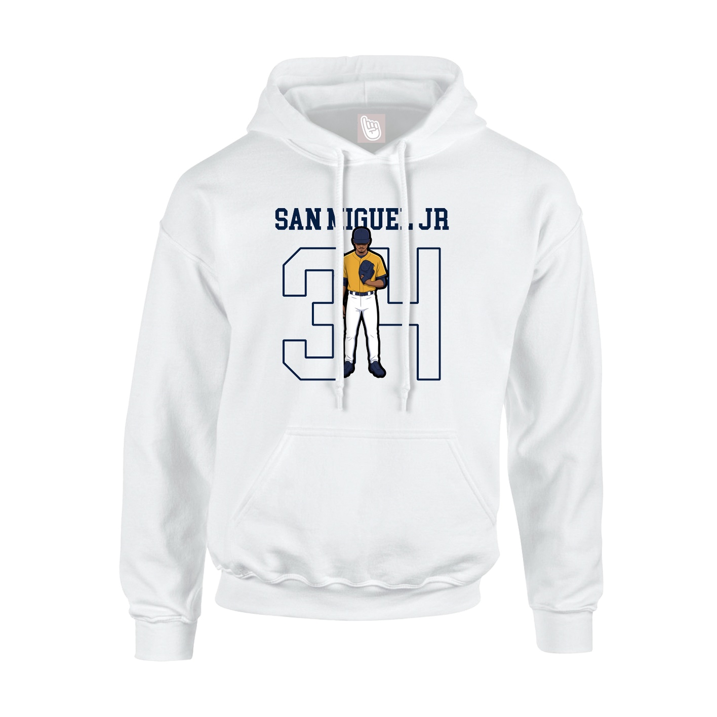 Hoodie — Shirsey in White