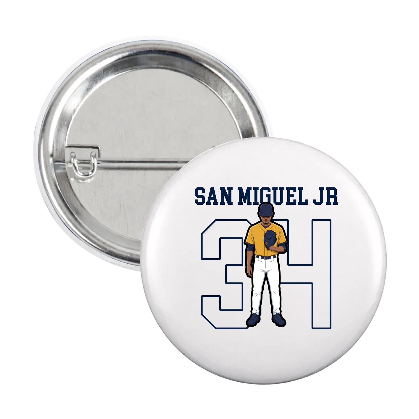 Game Day Button — Shirsey in White