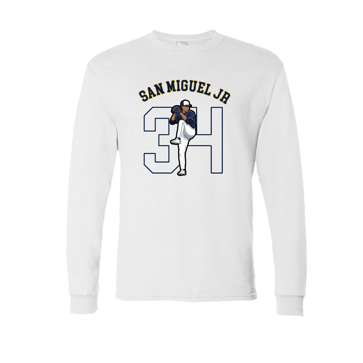 Long Sleeve Tee — Shirsey Arch in White