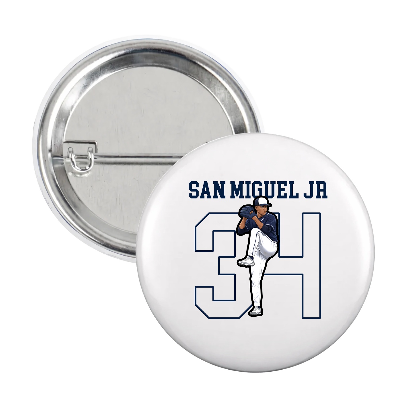 Game Day Button — Shirsey in White