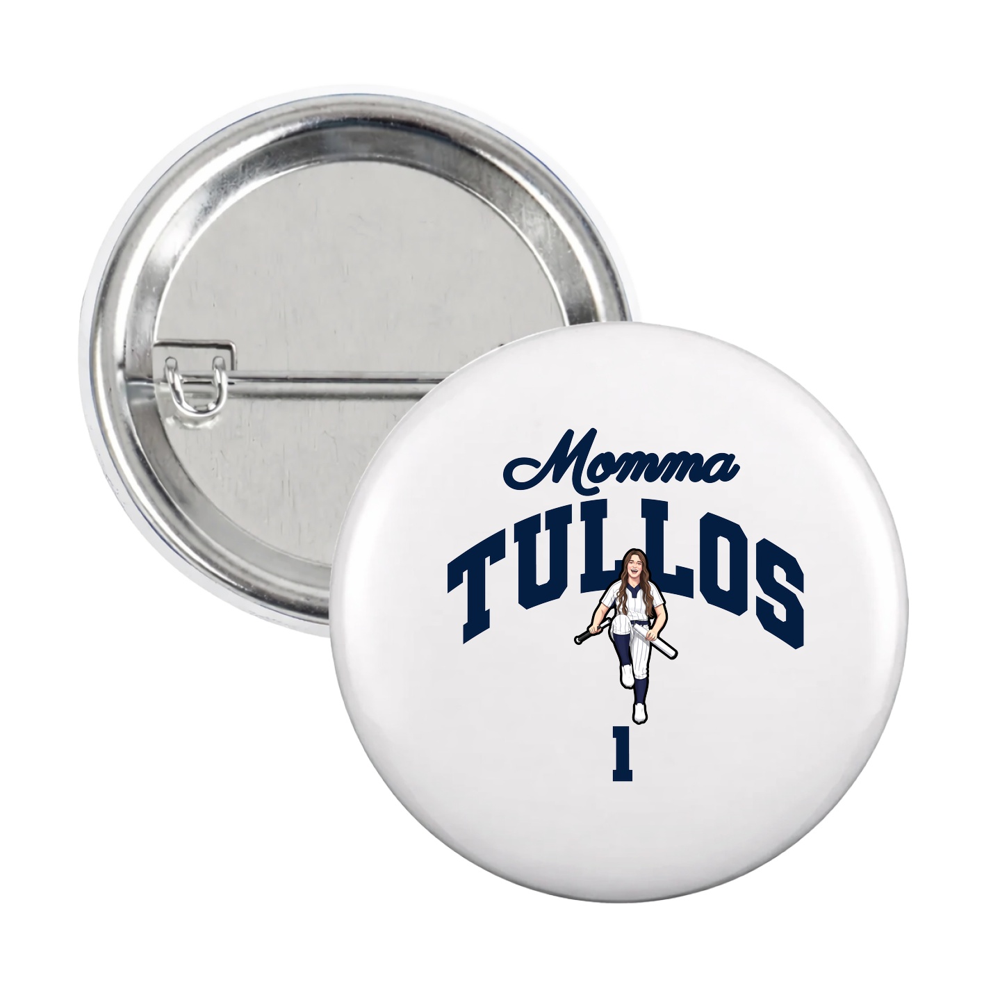 Game Day Button — Mothers Day Arch in White