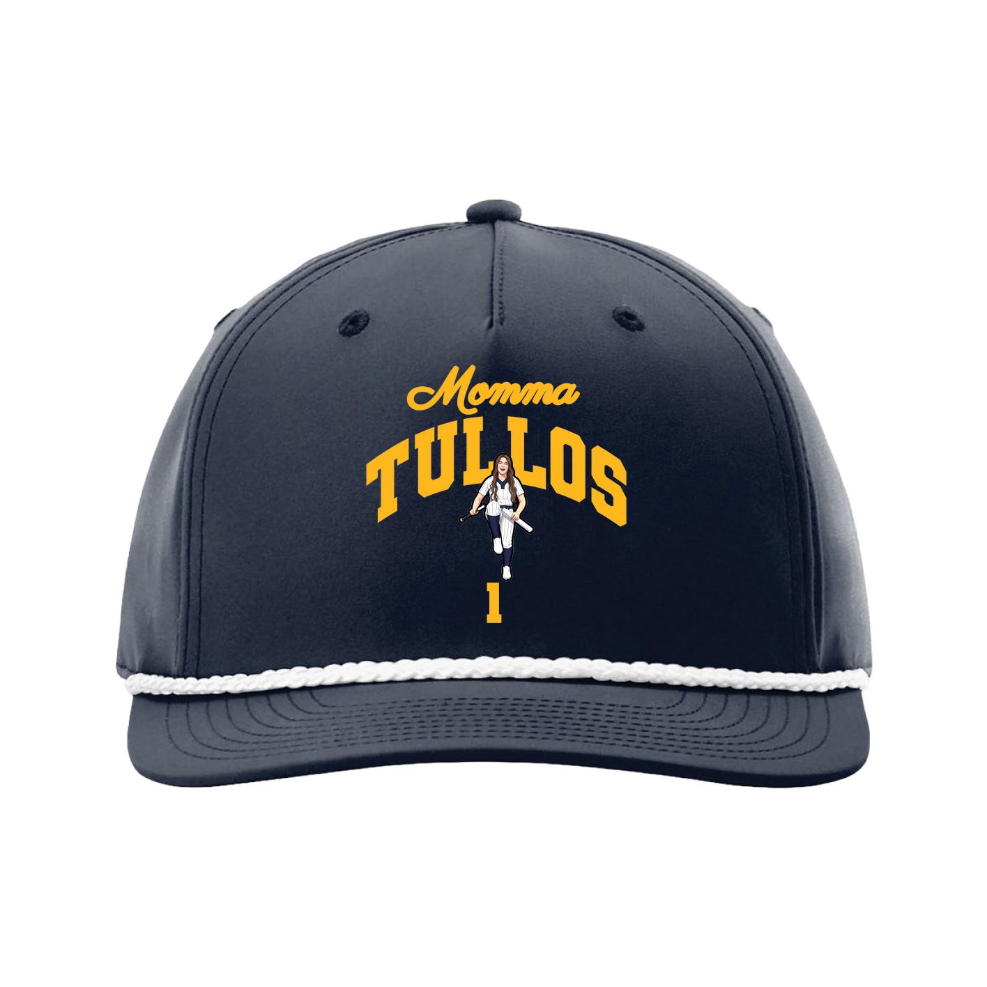 Five-Panel Classic Rope Cap — Mothers Day Arch in Navy