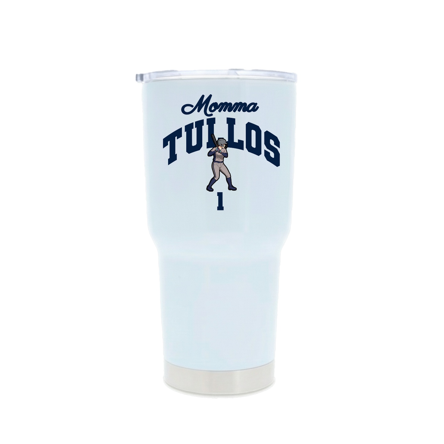 30oz Stainless Steel Tumbler — Mothers Day Arch in White