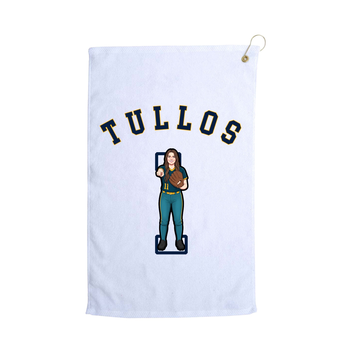 Golf Towel — Shirsey Arch in White