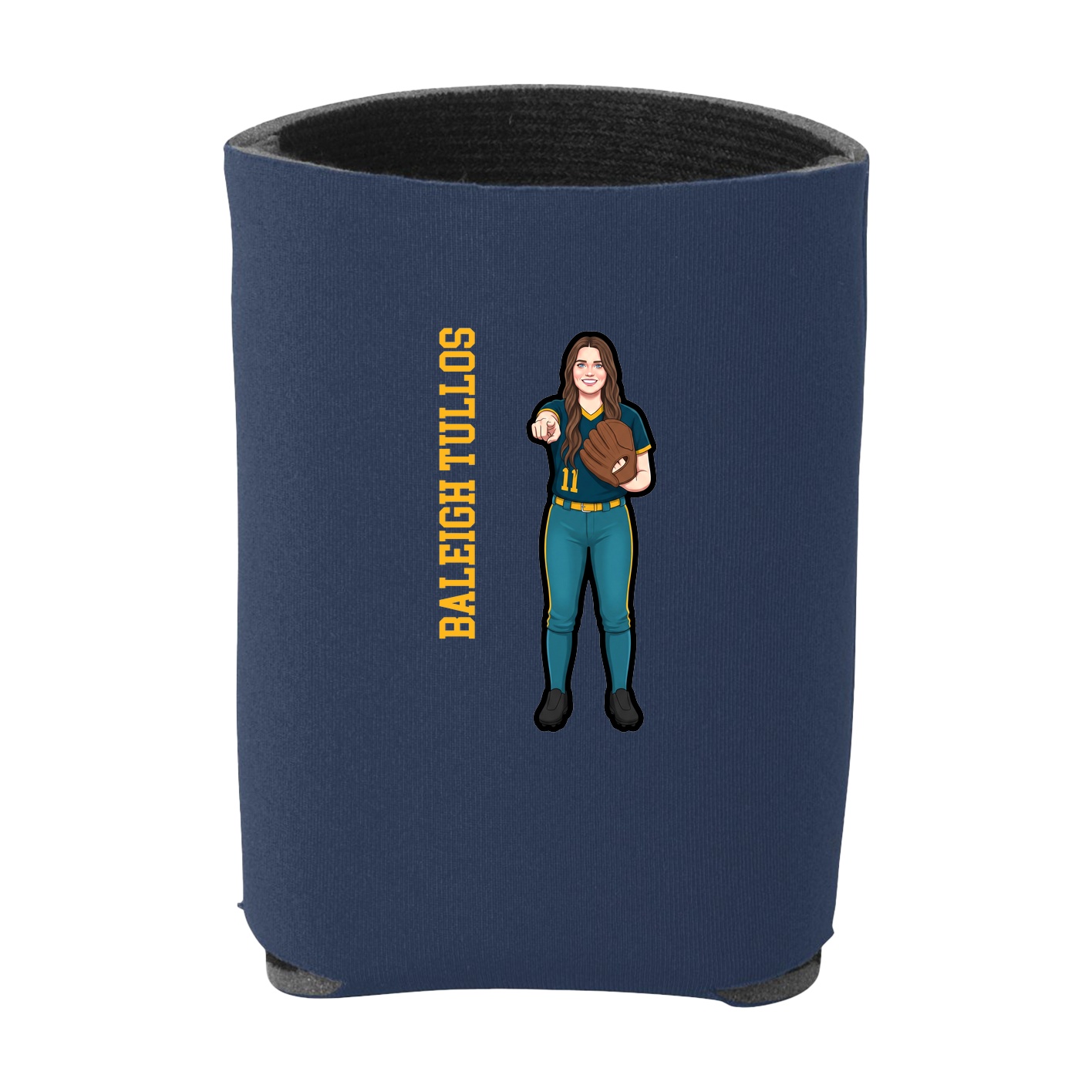 Can Holder — Name Vertical in Navy