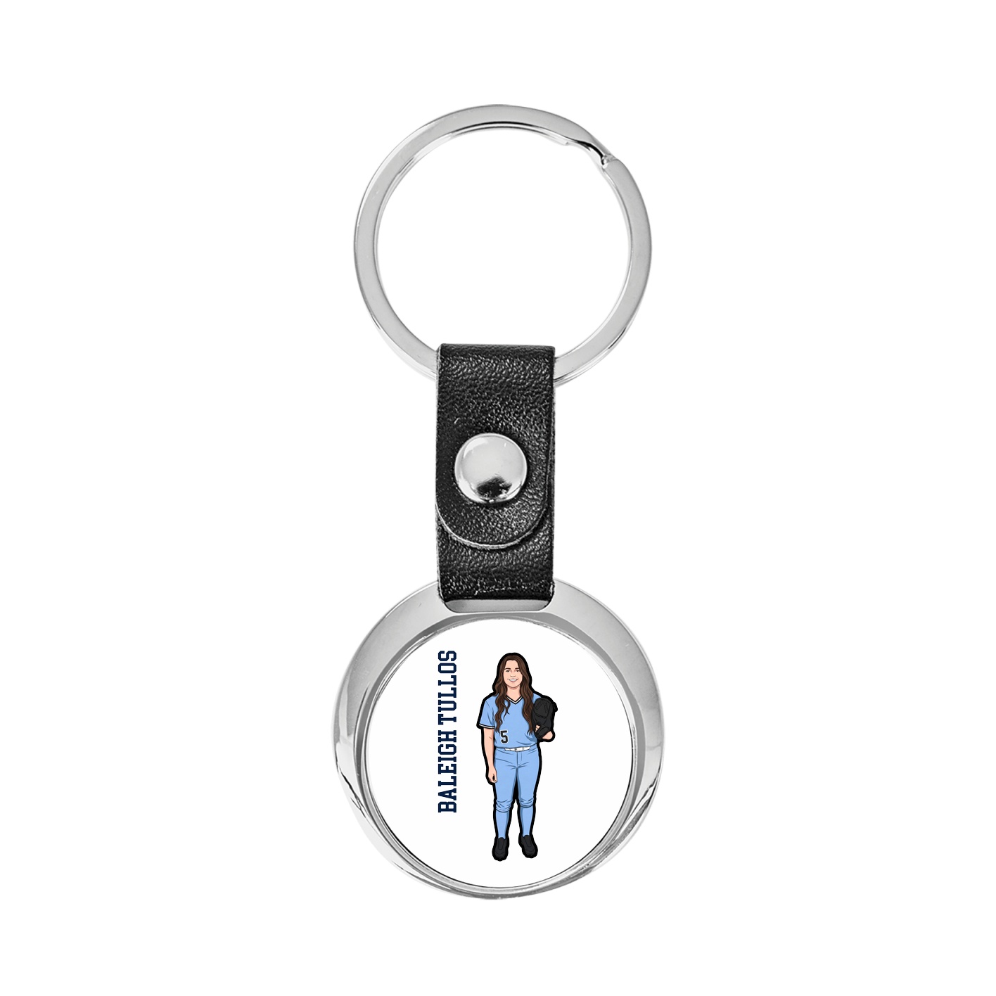 Key Chain — Name Vertical in Classic