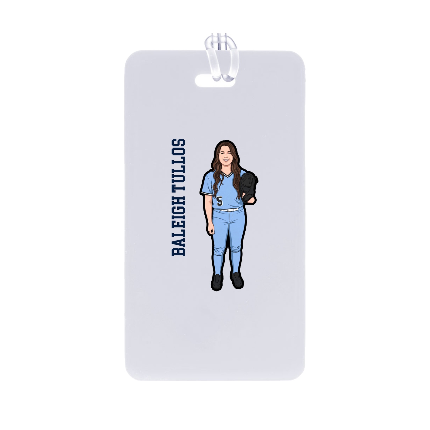 Bag Tag — Name Vertical in Classic