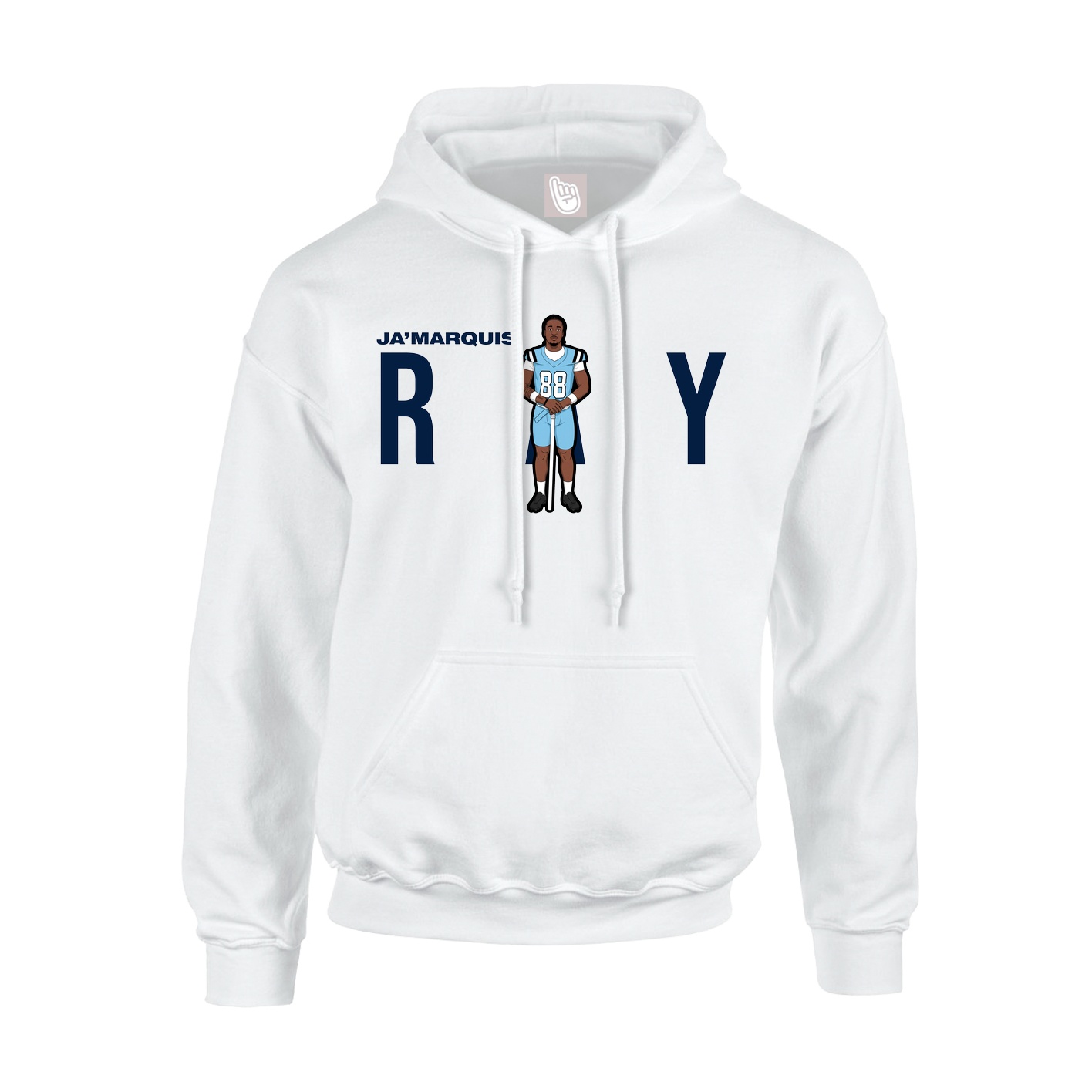 Hoodie — Player Name in White