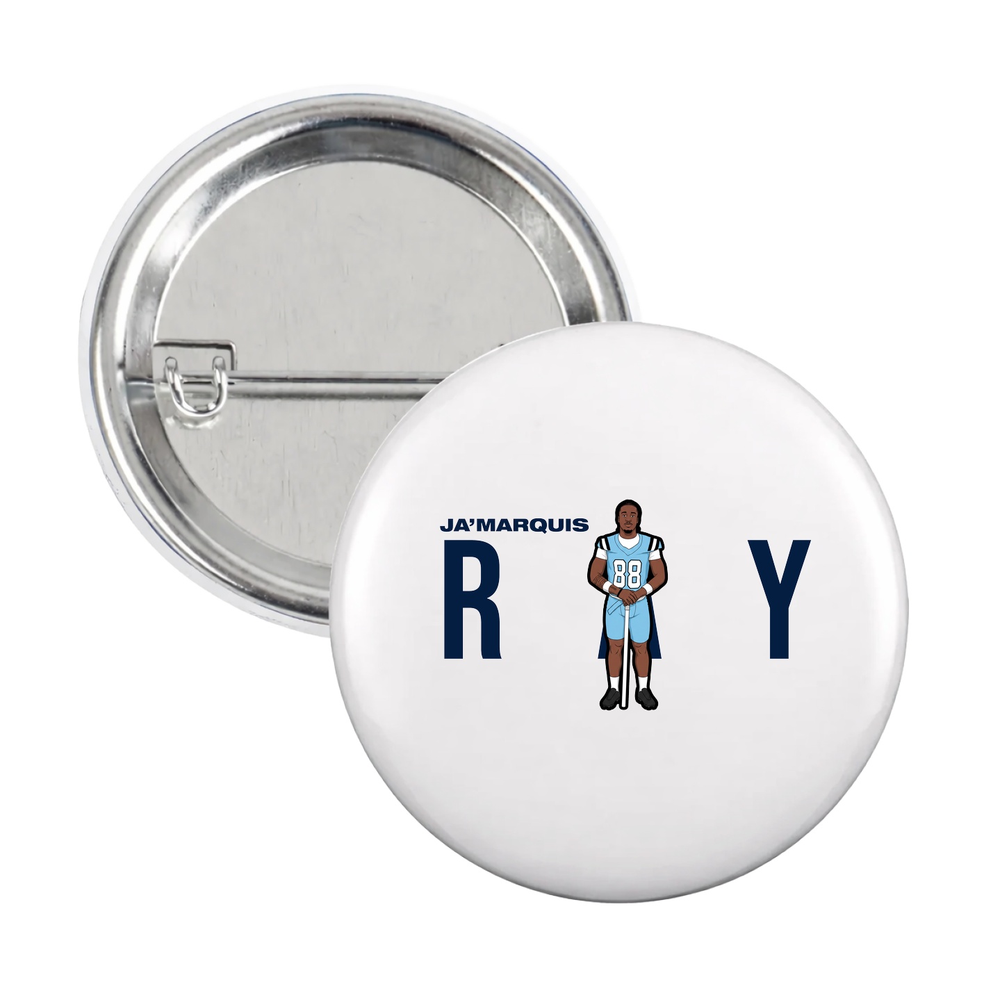 Game Day Button — Player Name in White