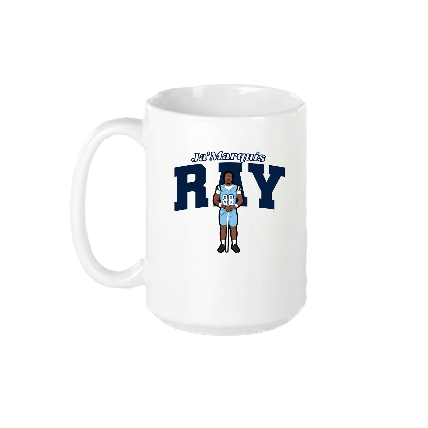 15oz Coffee Mug — Name Arch in White