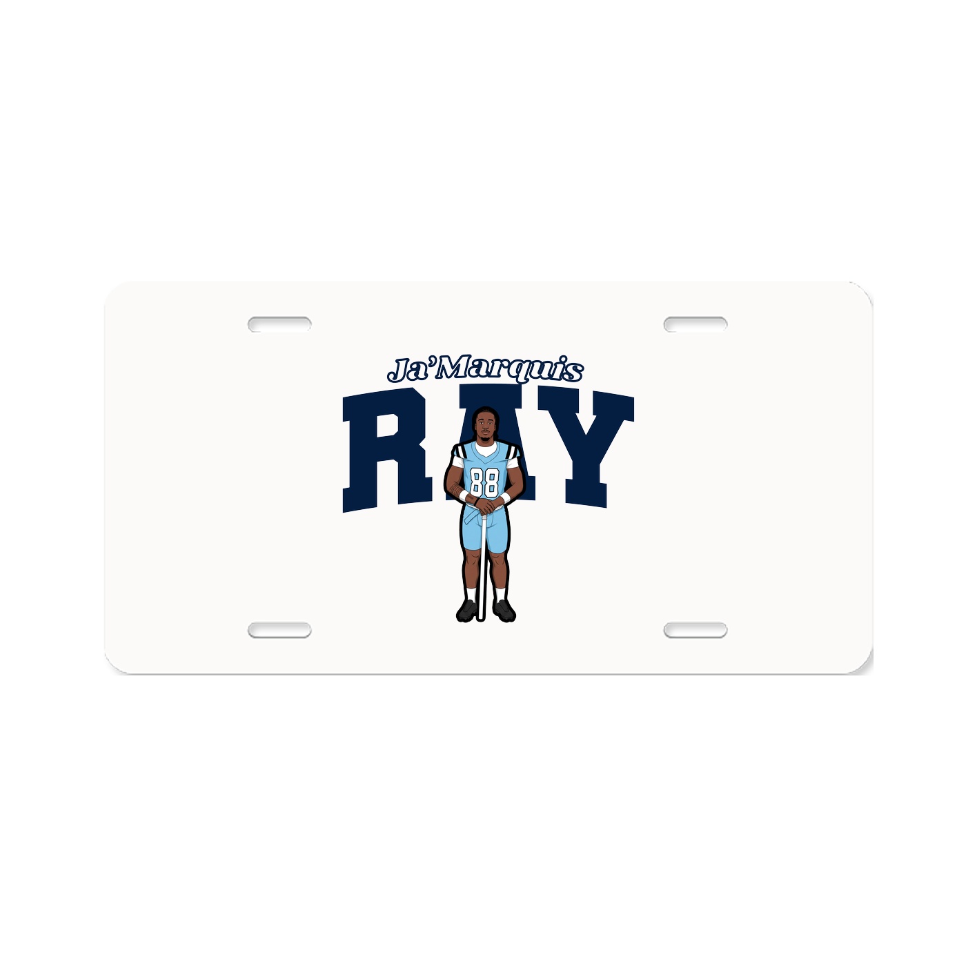 License Plate — Name Arch in Classic