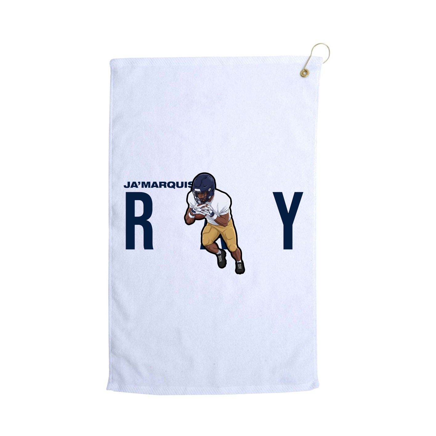 Golf Towel — Player Name in White