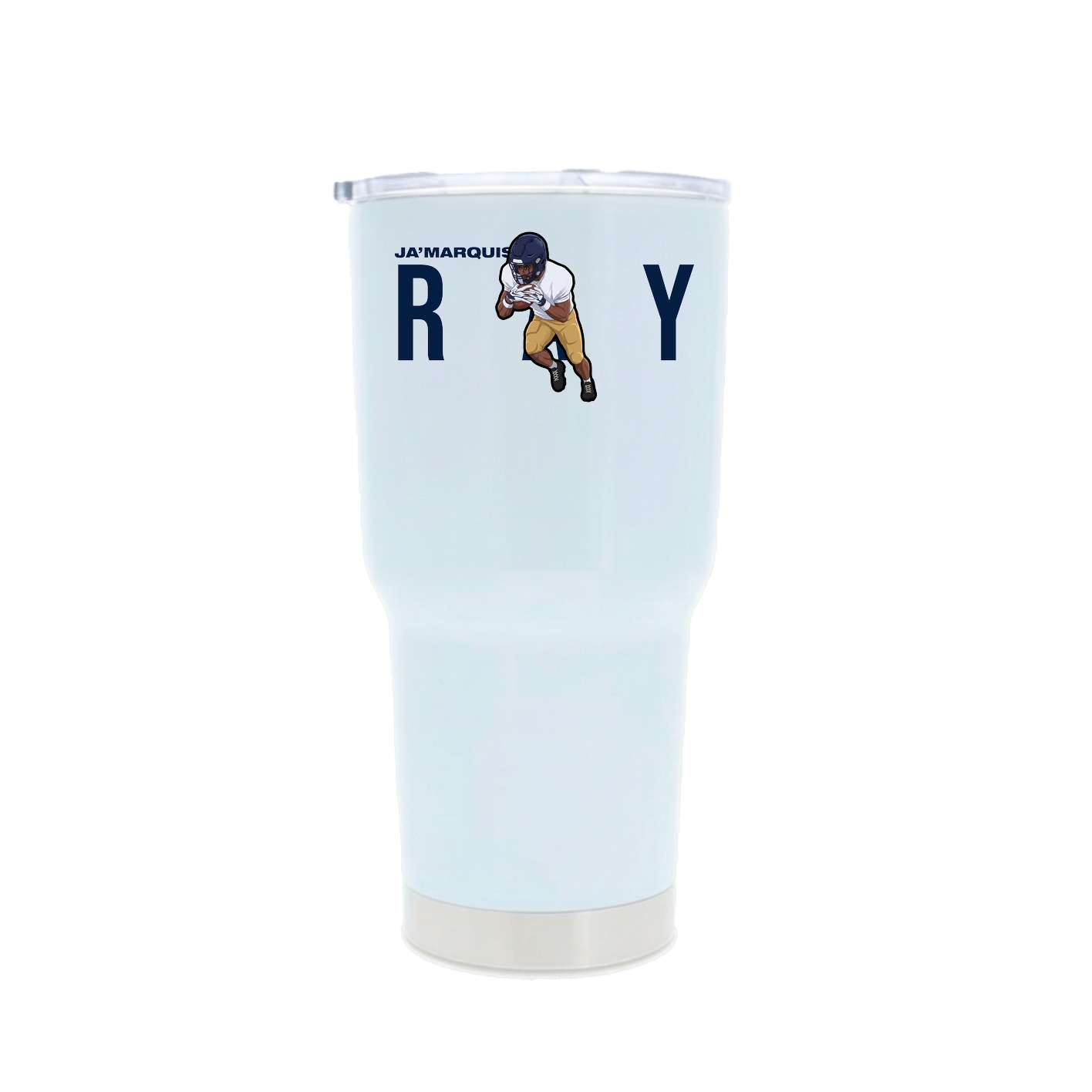 30oz Stainless Steel Tumbler — Player Name in White