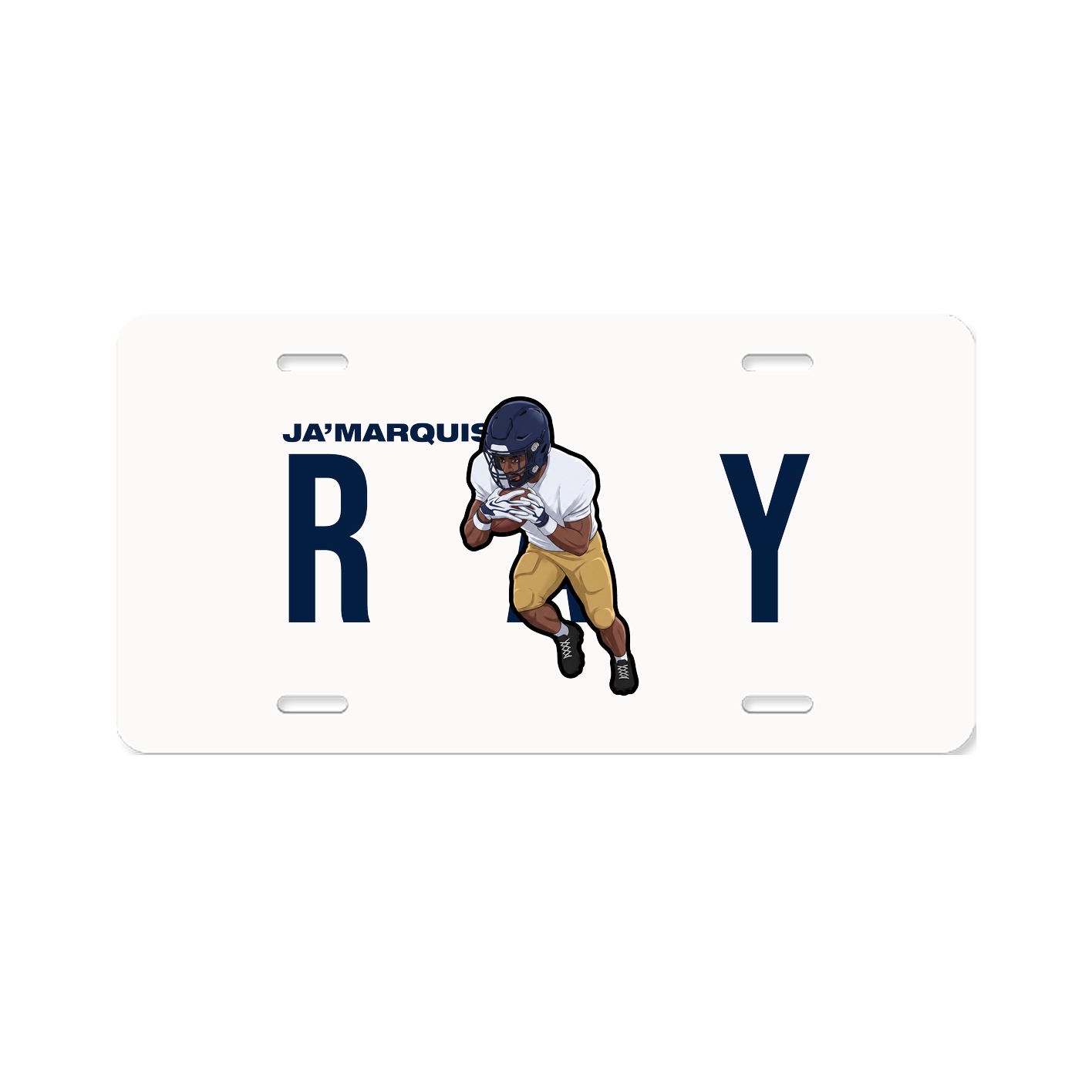License Plate — Player Name in Classic