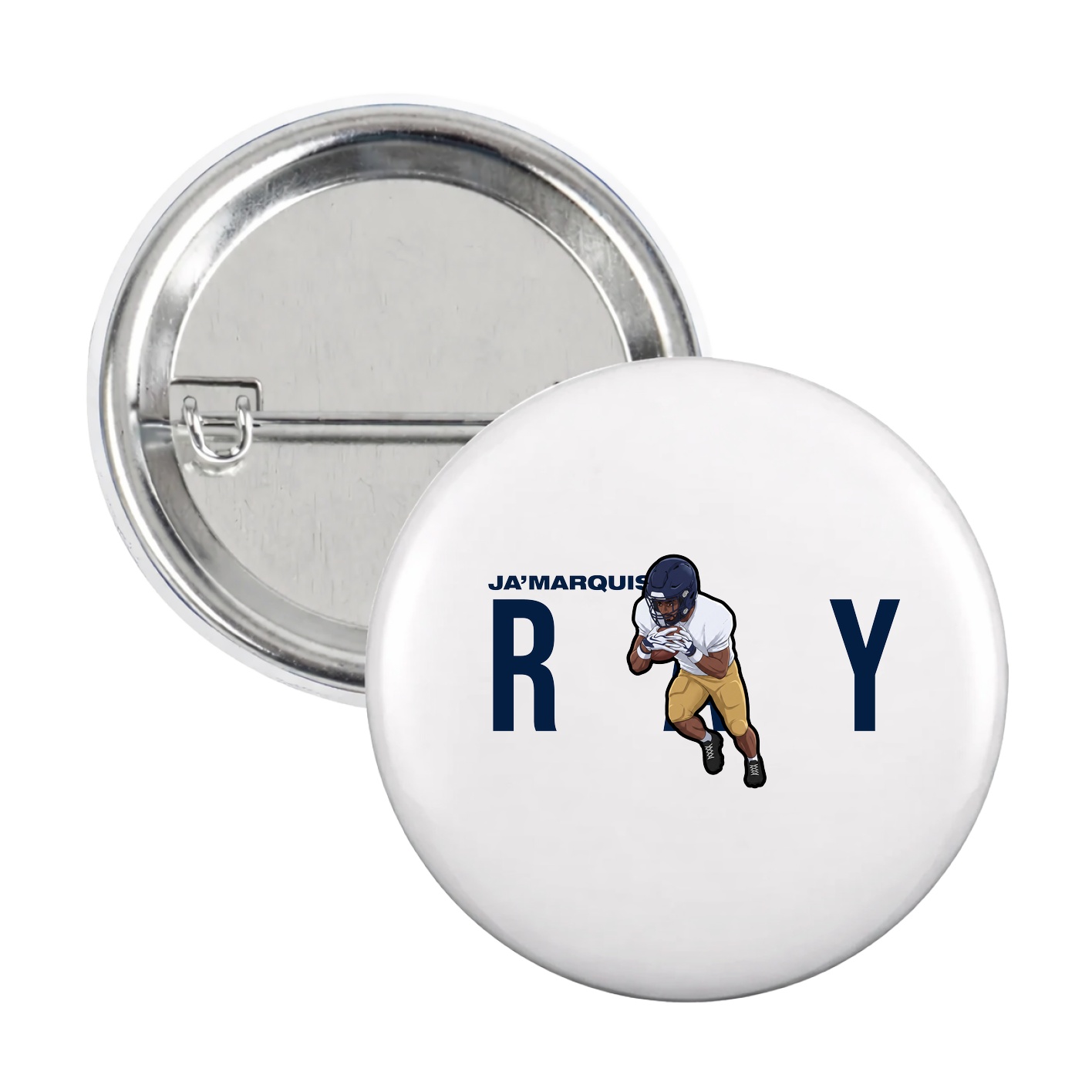 Game Day Button — Player Name in White