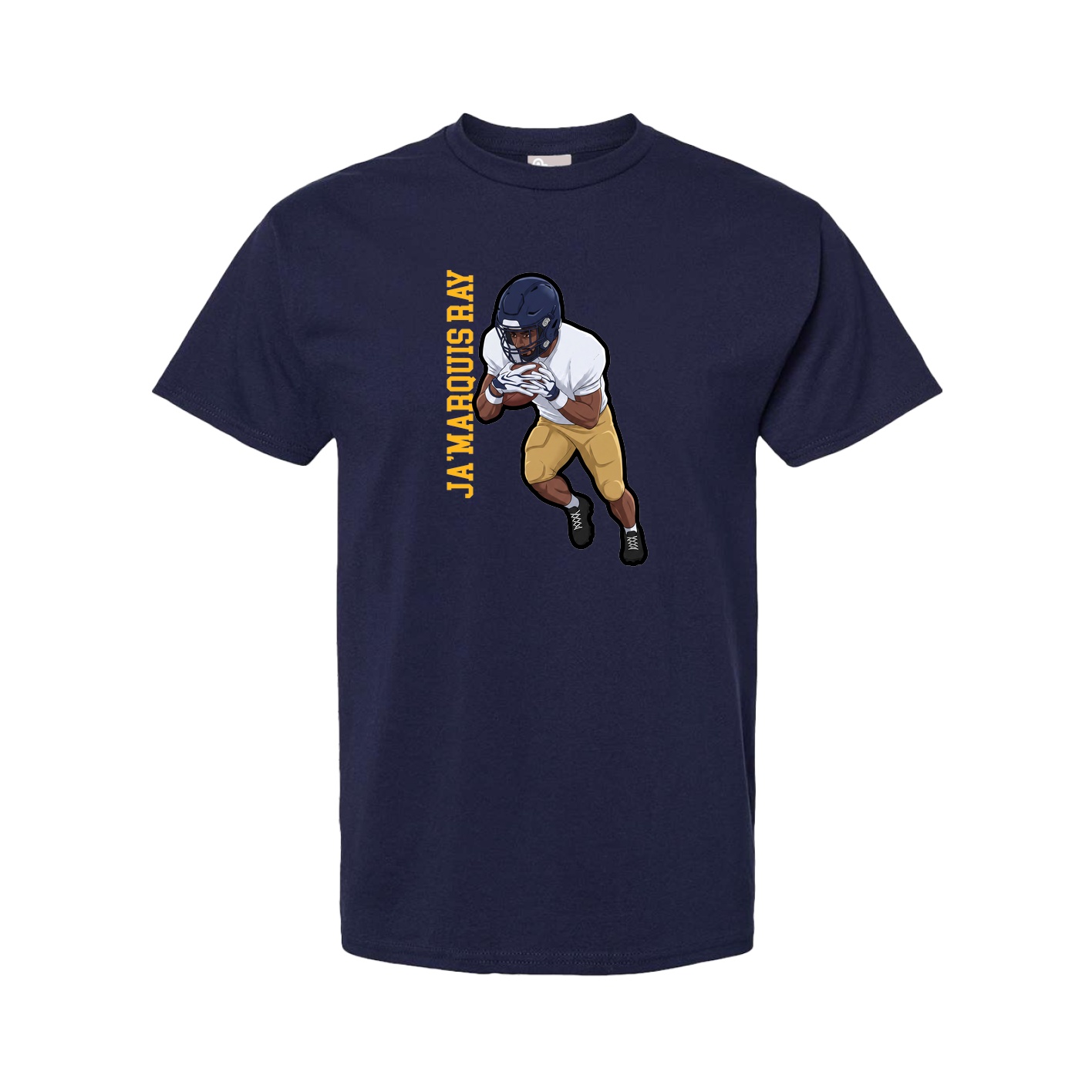 Youth Tee — Name Vertical in Navy