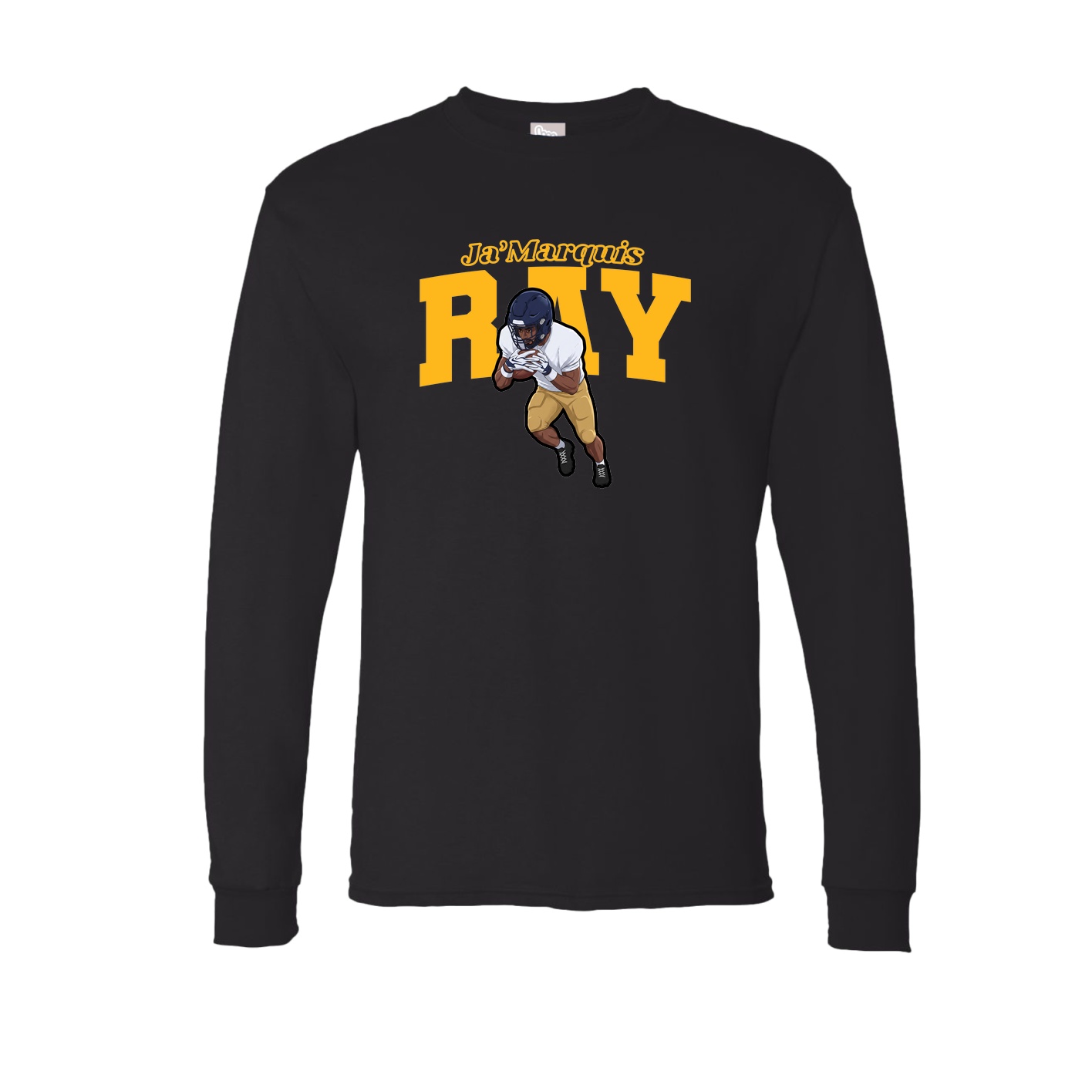 Long Sleeve Tee — Name Arch in Black