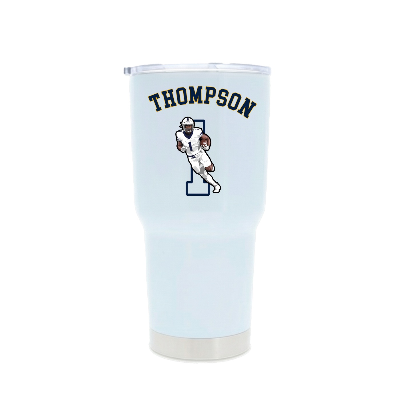 30oz Stainless Steel Tumbler — Shirsey Arch in White