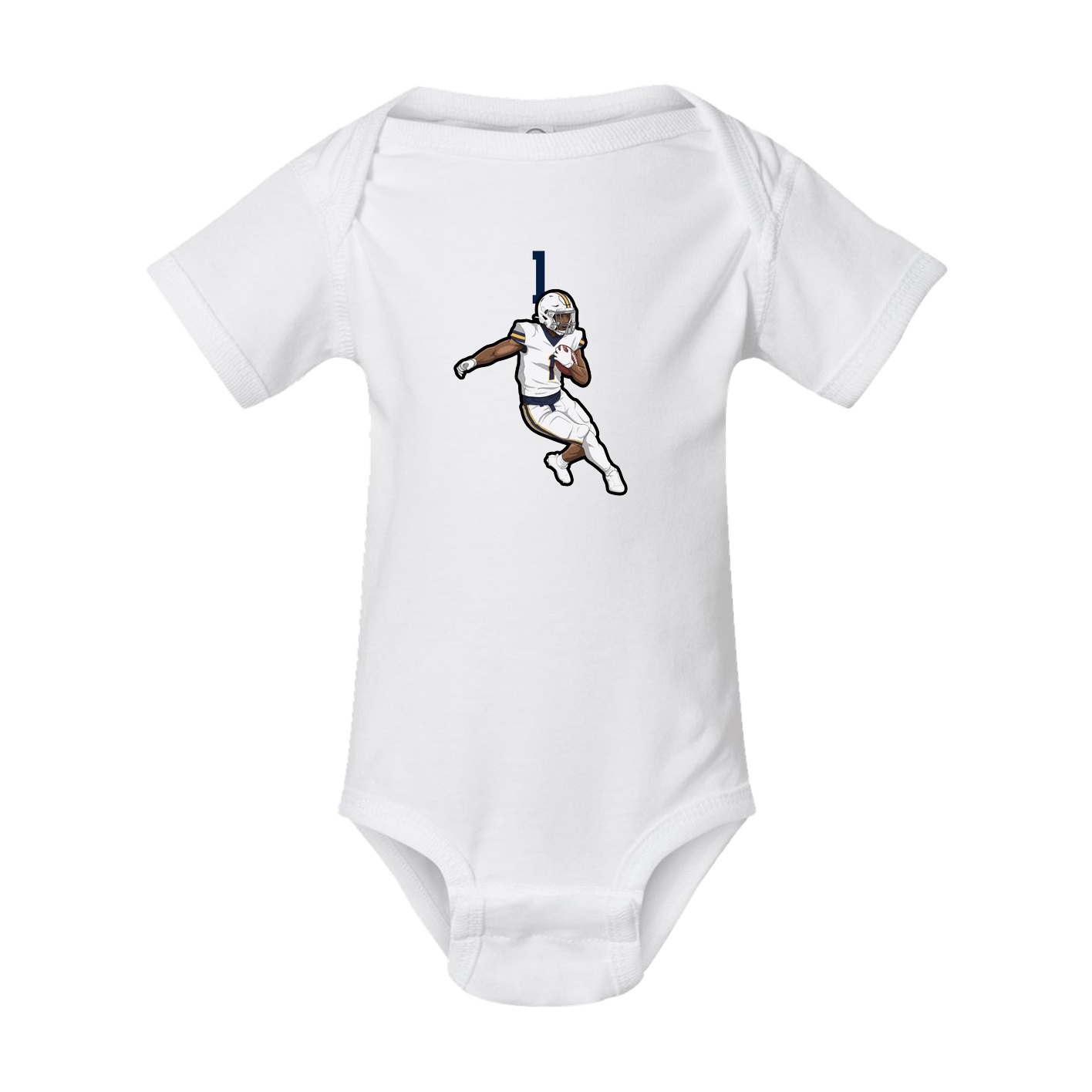 Baby Onesie — Number Top in White